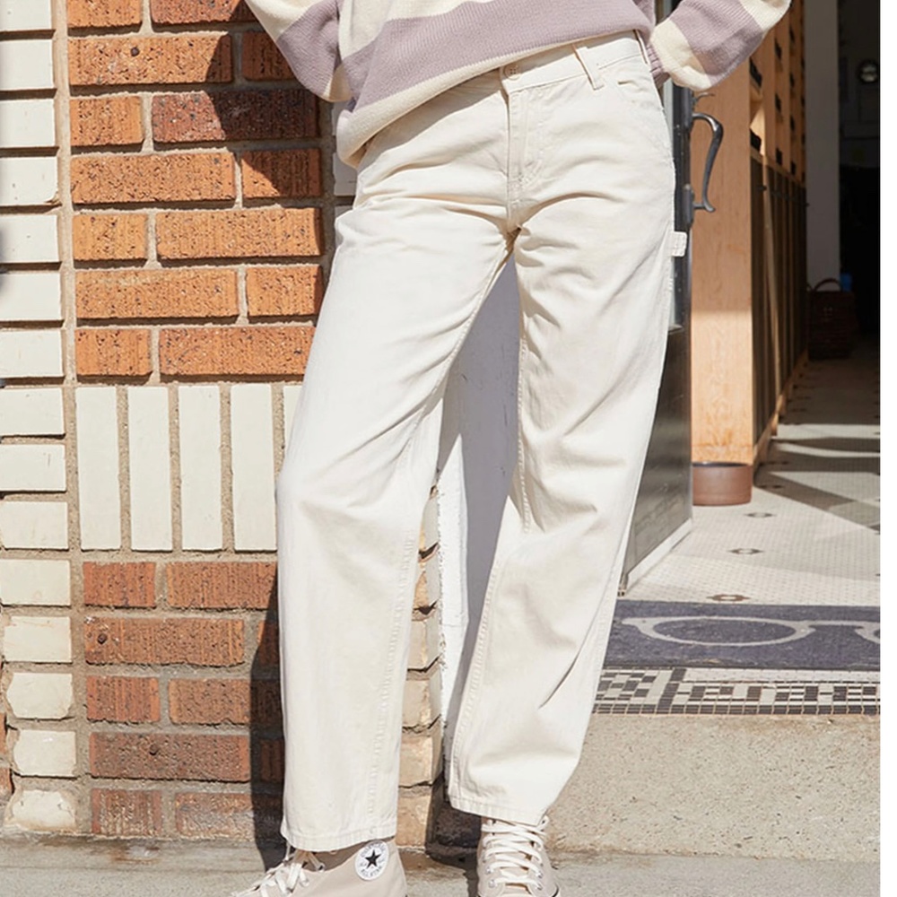 John Galt (Brandy Melville) Off White Utility Pants